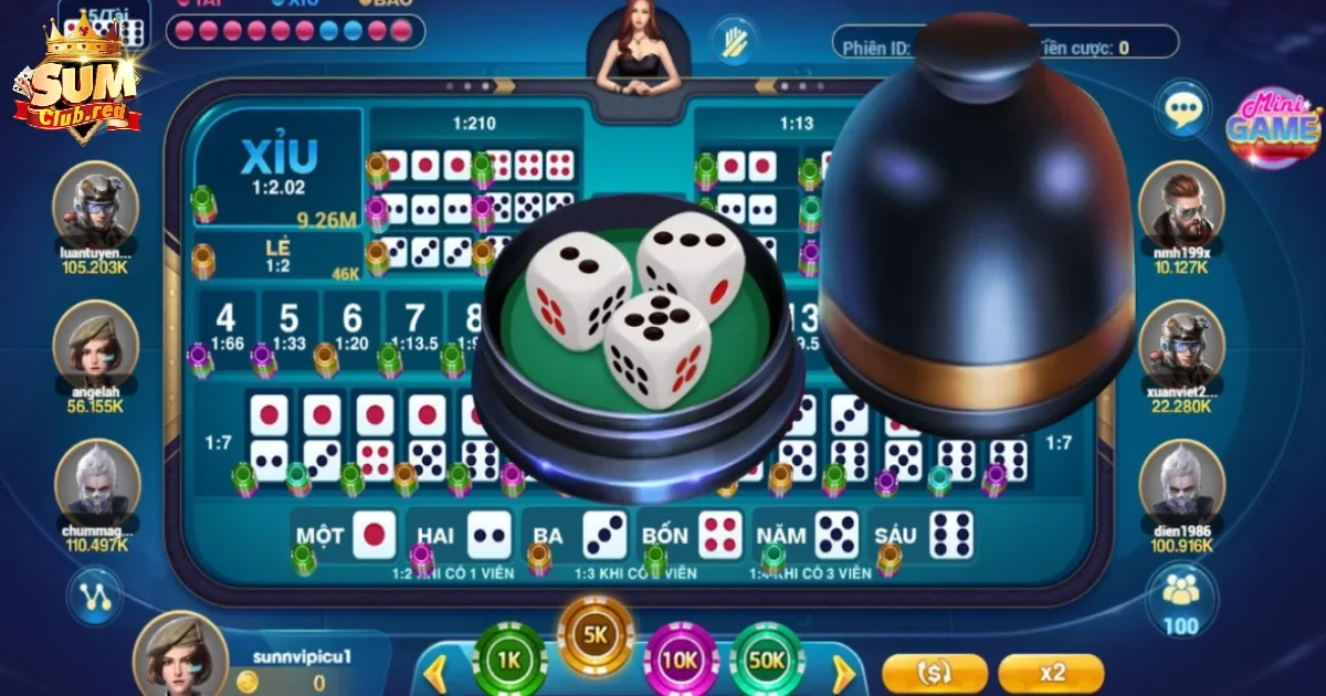 Hướng dẫn chơi Sicbo SUMCLUB với các hình thức đặt cược cơ bản