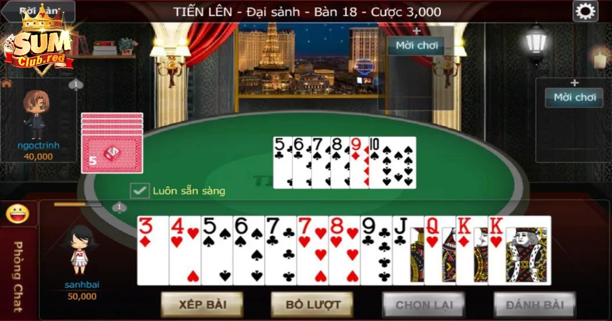 Mẹo chơi Tiến Lên SUMCLUB bất bại từ cao thủ lâu năm